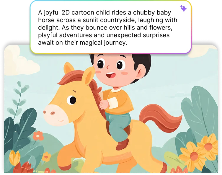 Turn your ideas or text into engaging animated videos and bring your stories to life effortlessly.
